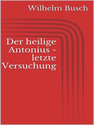cover image of Der heilige Antonius--letzte Versuchung